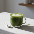 Matcha Latte mit Latte Art